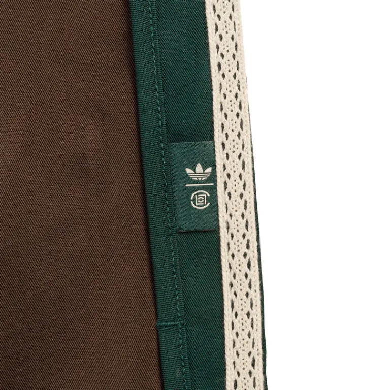 Shorts*Adidas x Clot by Edison Chen Sprinter Shorts Green Night / Dark Brown