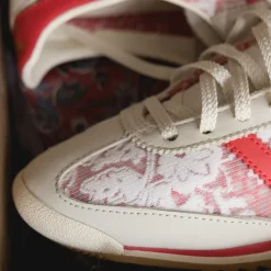 Leder Sneaker|Terrace Casual Sneaker*Adidas x Liberty London SL 72 OG W Footwear White / Cream White / Beta Scarlett