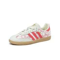 Leder Sneaker|Terrace Casual Sneaker*Adidas x Liberty London Samba OG W Footwear White / Crew White / Beta Scarlett