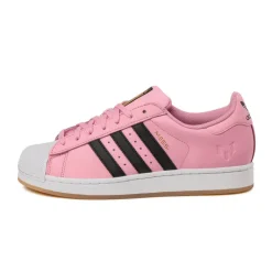Leder Sneaker*Adidas x Lionel Messi Superstar *Inter Miami CF* Light Pink / Core Black / Gold Metallic
