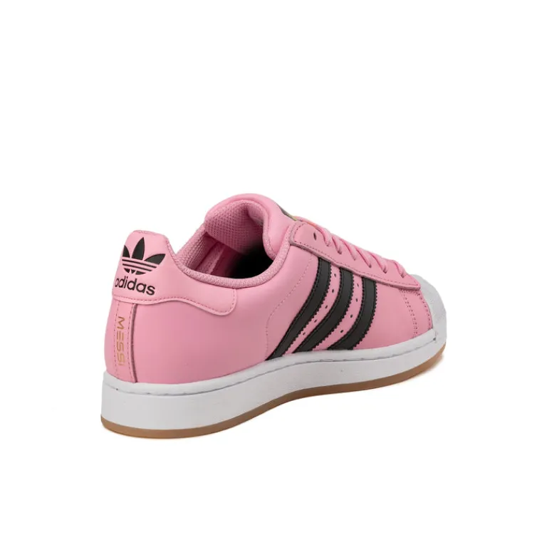 Leder Sneaker*Adidas x Lionel Messi Superstar *Inter Miami CF* Light Pink / Core Black / Gold Metallic