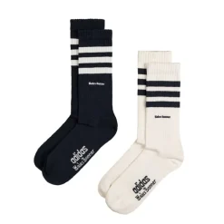 Socken*Adidas x Wales Bonner 3 Stripe Sock Night Navy / Chalk White