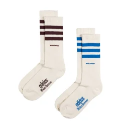 Socken*Adidas x Wales Bonner 3 Stripe Sock Chalk White / Chalk White