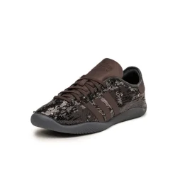 Leder Sneaker|Terrace Casual Sneaker*Adidas x Wales Bonner Karintha Sequin Core Black / Silver Metallic / Dark Brown