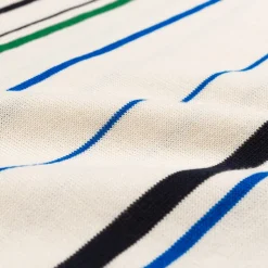T-Shirts*Adidas x Wales Bonner Knit Polo Wonder White / Night Indigo / Bluebird / Green