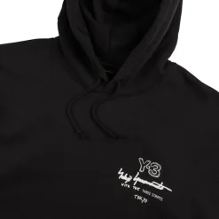 Hoodies*Adidas Y-3 Graphic FT Hoodie Black