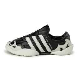 Leder Sneaker*Adidas Y-3 Regu 2002 Black / Aluminium / Aluminium