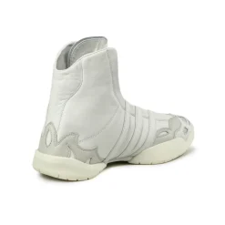 High-Top Sneaker|Leder Sneaker*Adidas Y-3 Regu 2002 Hi Orbit Grey / Aluminium / Cream White