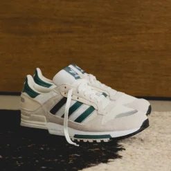 Leder Sneaker|Terrace Casual Sneaker*Adidas ZX 600 Crystal White /Preloved Teal / Clear White