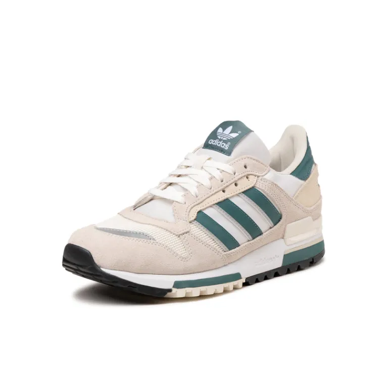Leder Sneaker|Terrace Casual Sneaker*Adidas ZX 600 Crystal White /Preloved Teal / Clear White