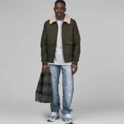 Schals*A.P.C. Echarpe Andrea Kaki