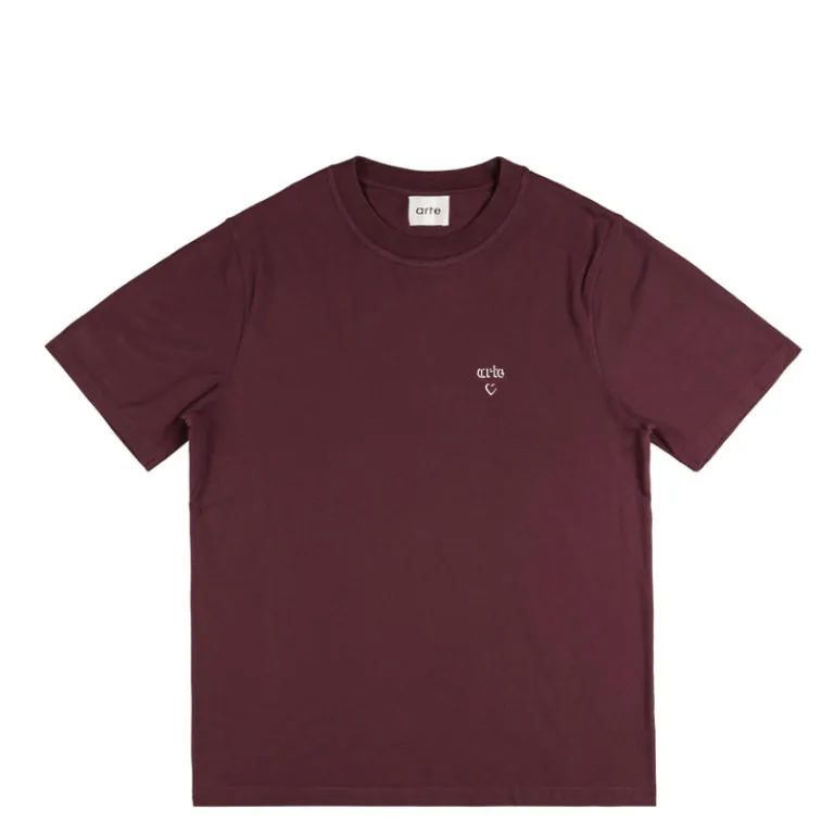 T-Shirts*Arte Antwerp Arte Heart T-Shirt Bordeaux