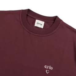T-Shirts*Arte Antwerp Arte Heart T-Shirt Bordeaux