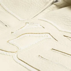 Jacken*Arte Antwerp Big Logo Leather Jacket Cream