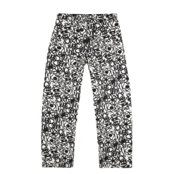 Hosen*Arte Antwerp Flowers Allover Pants Black / White
