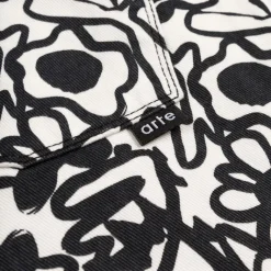 Hosen*Arte Antwerp Flowers Allover Pants Black / White