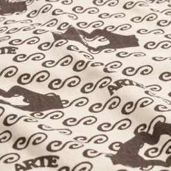 Hosen*Arte Antwerp Hand Heart Print Pants Cream / Brown