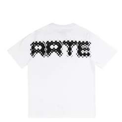 T-Shirts*Arte Antwerp Pixel Back T-Shirt White