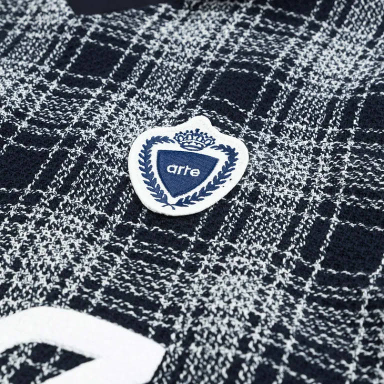 T-Shirts*Arte Antwerp Square Collar T-Shirt Plaid
