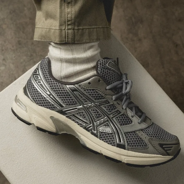 Vegane Sneaker|Retro Runner*Asics GEL-1130 Clay Grey / Pure Silver