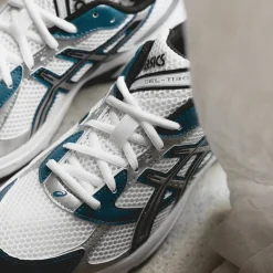 Weiße Sneaker|Retro Runner*Asics GEL-1130 White / Restful Teal