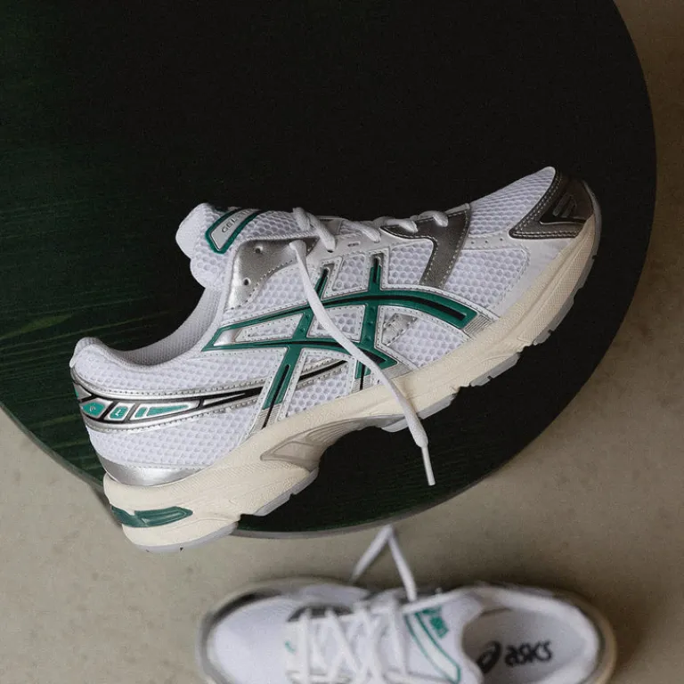 Weiße Sneaker|Retro Runner*Asics GEL-1130 White / Rainy Lake