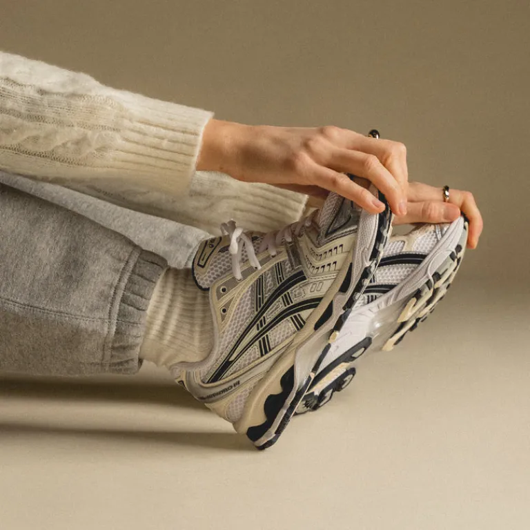 Vegane Sneaker|Weiße Sneaker*Asics GEL-Kayano 14 White / Midnight
