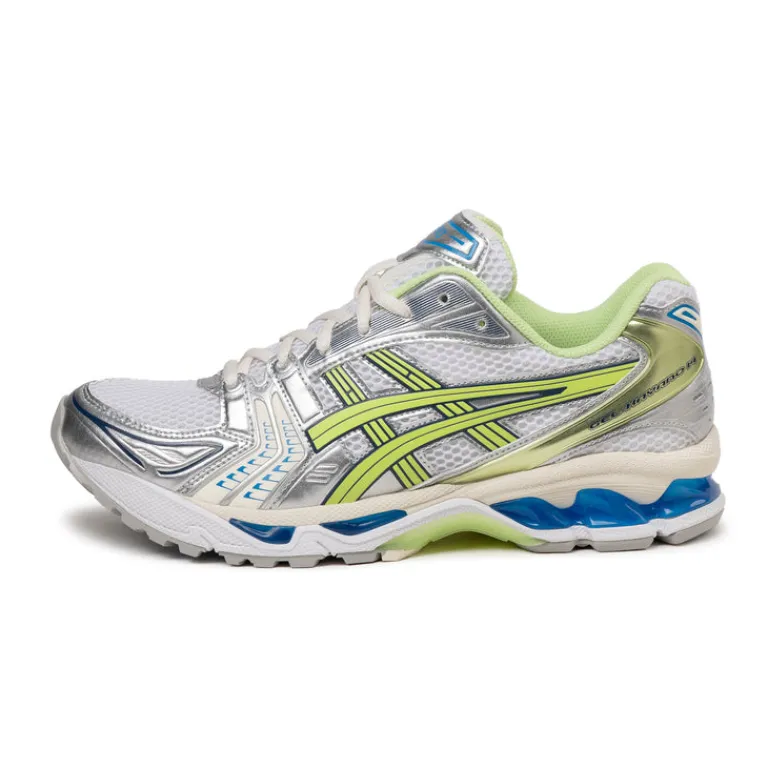 Vegane Sneaker|Weiße Sneaker*Asics GEL-Kayano 14 White / Lime Green