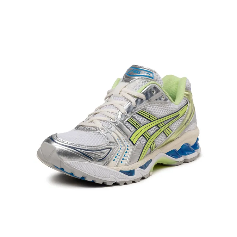 Vegane Sneaker|Weiße Sneaker*Asics GEL-Kayano 14 White / Lime Green