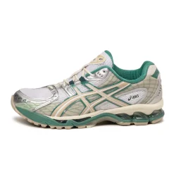 Vegane Sneaker|Retro Runner*Asics GEL-Nimbus 10.1 White / Rainy Lake