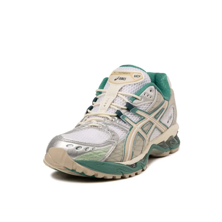 Vegane Sneaker|Retro Runner*Asics GEL-Nimbus 10.1 White / Rainy Lake