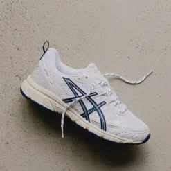 Vegane Sneaker|Weiße Sneaker*Asics GEL-Nunobiki White / Independence Blue