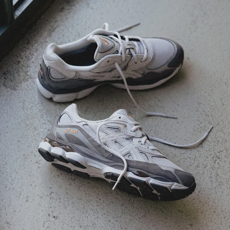 Leder Sneaker|Retro Runner*Asics GEL-NYC Cloud Grey / Cement Grey
