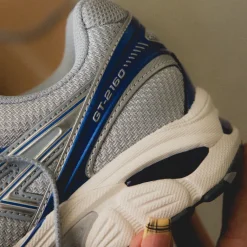 Vegane Sneaker|Retro Runner*Asics GT-2160 Piedmont Grey / Deep Marine