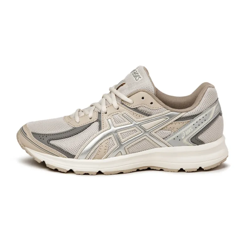 Vegane Sneaker|Retro Runner*Asics JOG 100S Oatmeal / Pure Silver