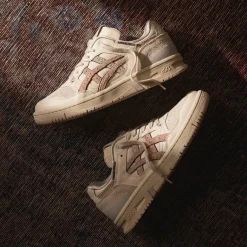 Leder Sneaker*Asics x Asphaltgold EX89 *Impromptu* Cream / Ginger Peach
