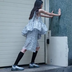 Leder Sneaker|Outdoor Sneaker*Asics x Cecilie Bahnsen GEL-Terrain MT Pure Silver / Pure Silver