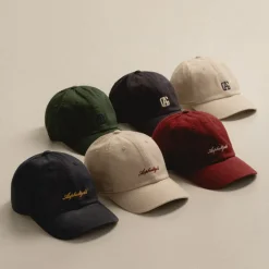 Caps & Bucket Hats*Asphaltgold College Cotton Twill Cap Green