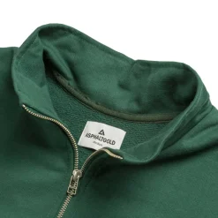 Crewnecks*Asphaltgold Essential Half Zip Sweater Racing Green