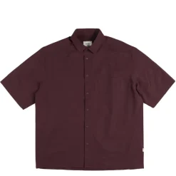 Hemden*Asphaltgold Essential Shirt Dark Bordeaux