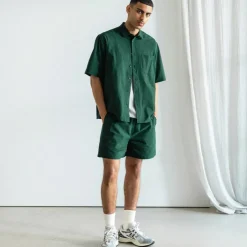 Shorts*Asphaltgold Essential Track Shorts Dark Green