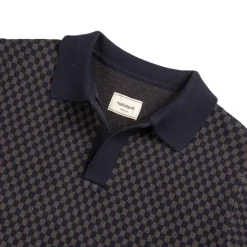 Hemden*Asphaltgold Knitted Shirt Blue/ Grey