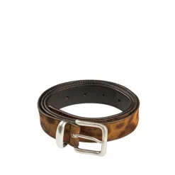 Gürtel*Asphaltgold Leo Ponyhair Belt Multi