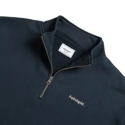 Crewnecks*Asphaltgold *Never Enough.* Half Zip Sweater Navy