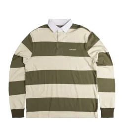 Hemden*Asphaltgold *Never Enough.* Rugby Shirt Olive / Sand