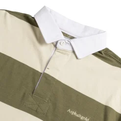 Hemden*Asphaltgold *Never Enough.* Rugby Shirt Olive / Sand