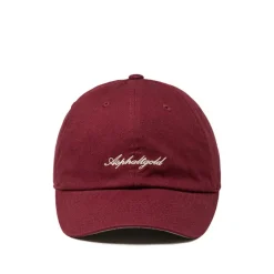 Caps & Bucket Hats*Asphaltgold Script Cotton Twill Cap Burgundy