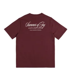 T-Shirts*Asphaltgold Summer of Joy T-Shirt Burgundy