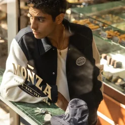 Jacken*Asphaltgold Third Place Varsity Jacket Navy / Marshmallow