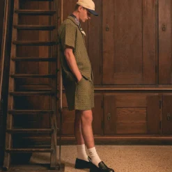 Shorts*Asphaltgold Waffle Shorts Olive